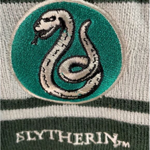 Wizarding World Harry Potter Scarf Slytherin Green Acrylic 80” Length - Picture 4 of 6